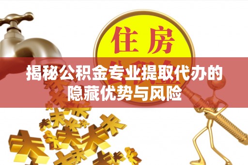 且末揭秘公积金专业提取代办的隐藏优势与风险
