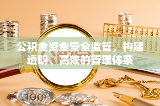 且末公积金资金安全监管，构建透明、高效的管理体系