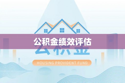 且末公积金绩效评估