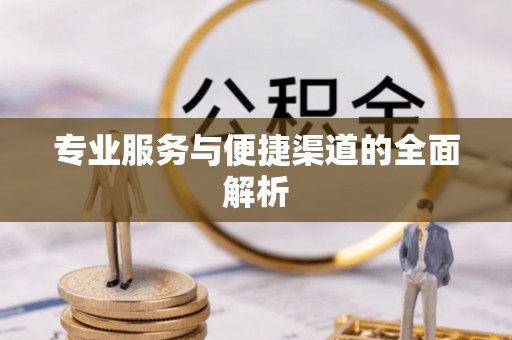 且末专业服务与便捷渠道的全面解析