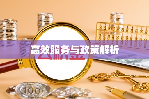 且末高效服务与政策解析