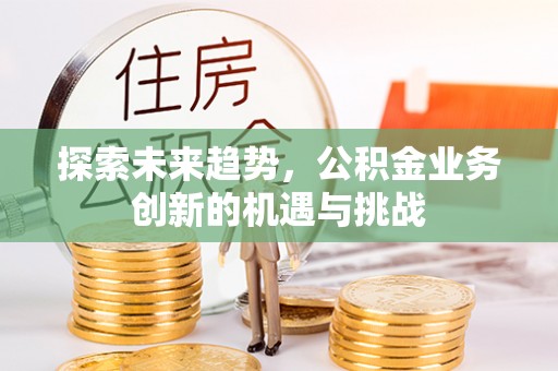 且末探索未来趋势，公积金业务创新的机遇与挑战