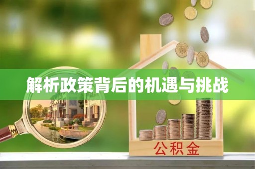 且末解析政策背后的机遇与挑战