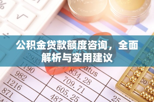 且末公积金贷款额度咨询，全面解析与实用建议
