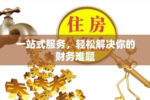 且末一站式服务，轻松解决你的财务难题