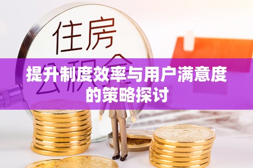 且末提升制度效率与用户满意度的策略探讨